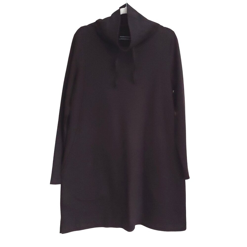 ✴️Eileen Fisher Black Long Sleeve Tunic with Cowl Neck✴️